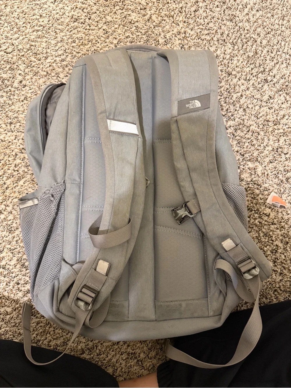 North Face Jester Backpack in light gray